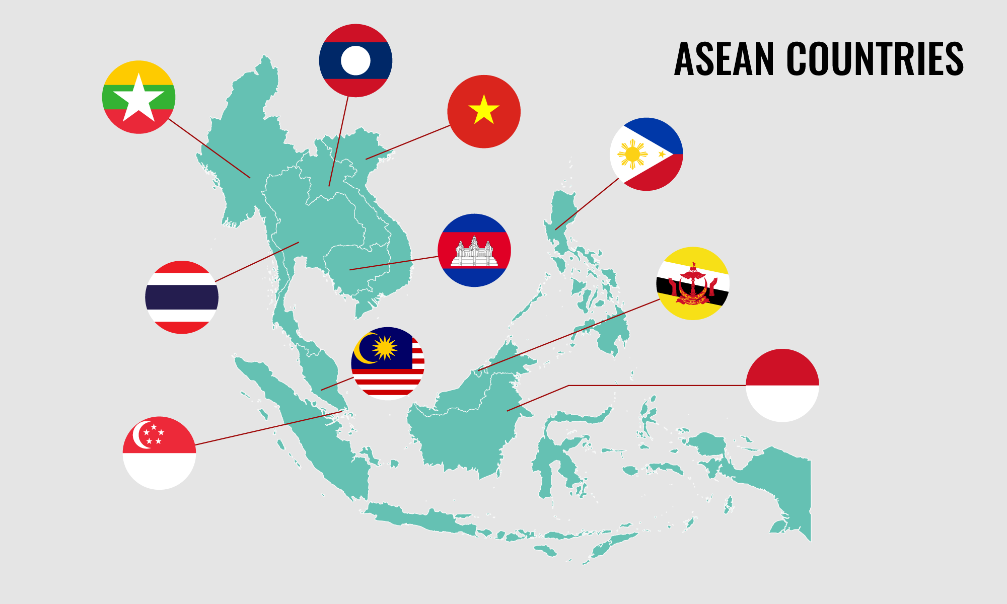 asean map