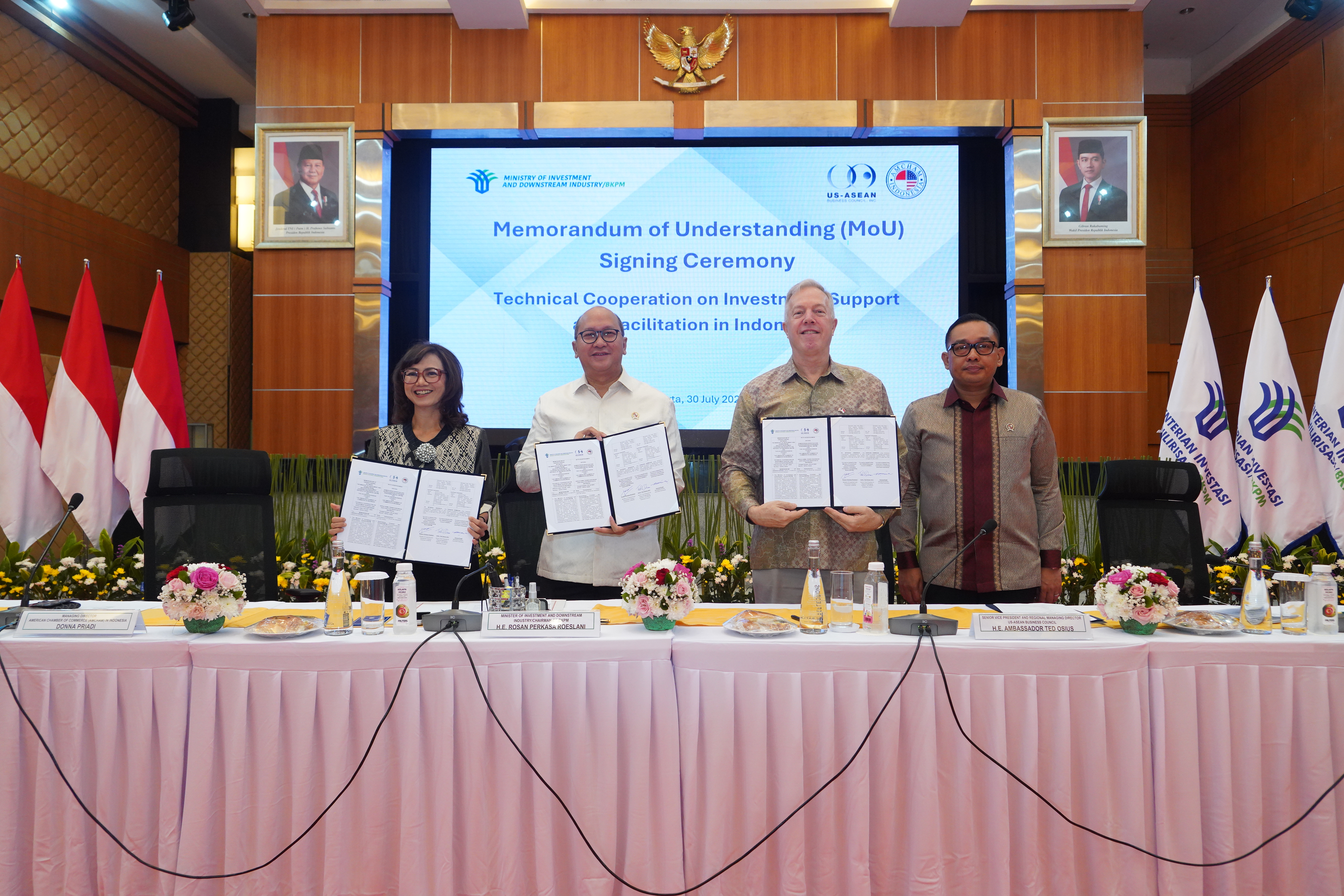 USABC & AmCham MoU Ceremony with Ministry of Investment and Downstream Industry