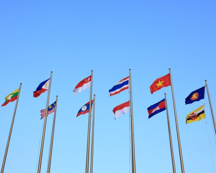 asean flags
